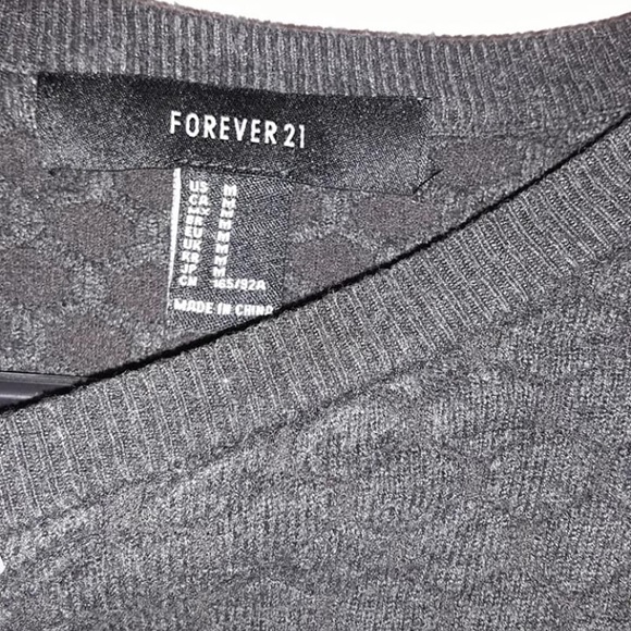 🛑Hexagon pattern gray sweater - Picture 2 of 2